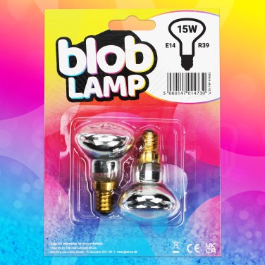 15W Replacement Lava Lamp Bulbs Blob Lamp E14 R39 - Twin Pack