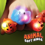 Flashing Animal Soft Rings 